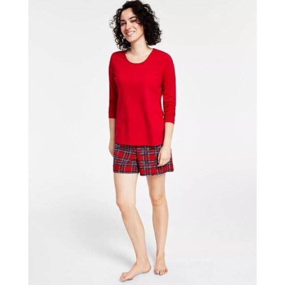 Family Pajamas Women's Brinkley Plaid Shorts Mix It Matching Set-XL - Picture 1 of 3